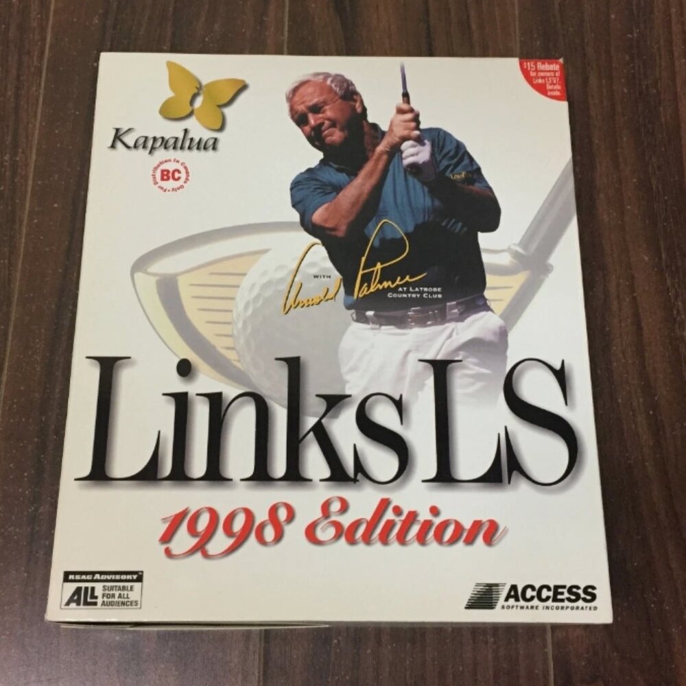 Links LS 1998 Edition PC Big Box CD-ROM Win 95 Retro 90's Access Software